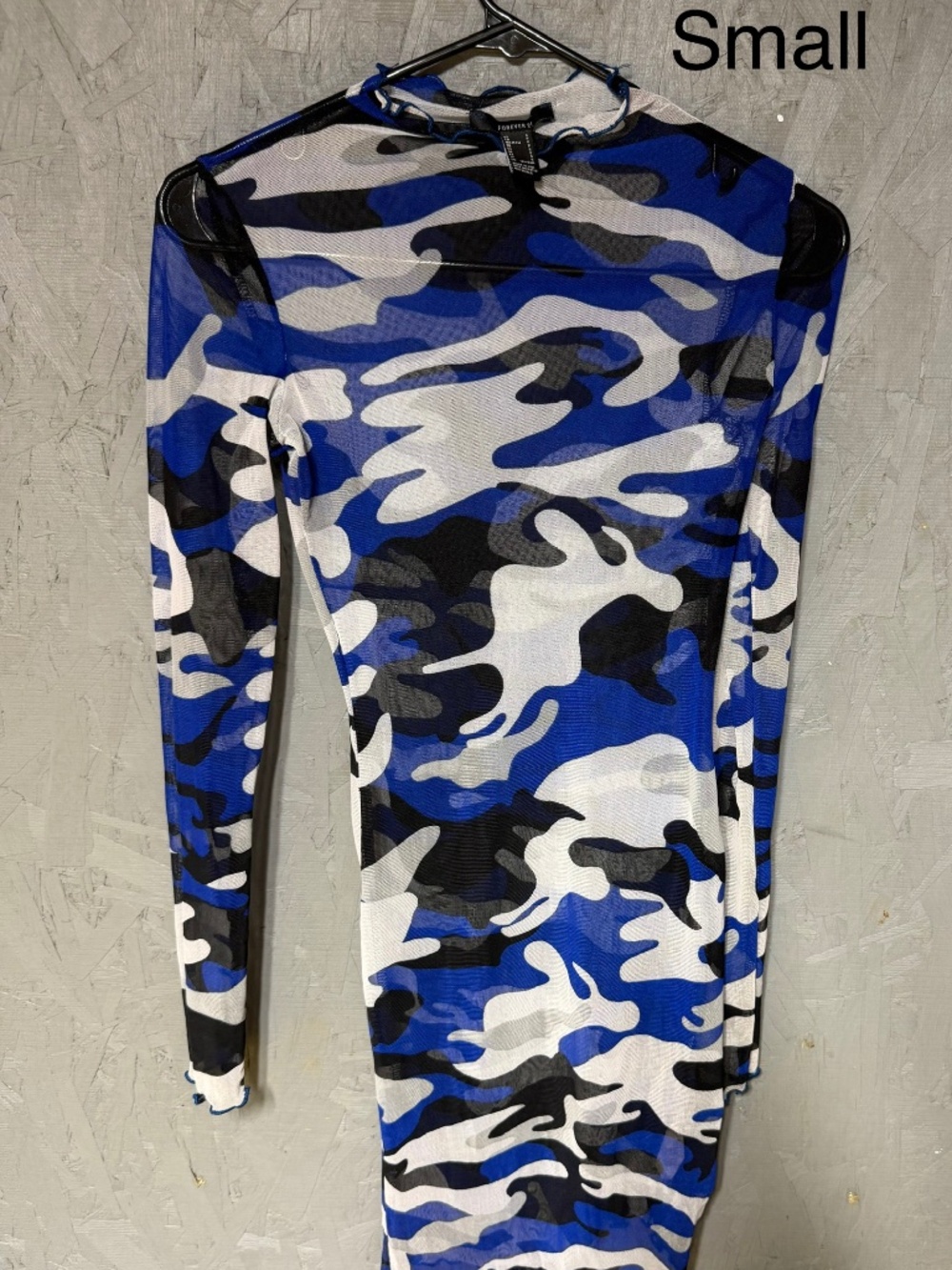 Camo Mesh Dress